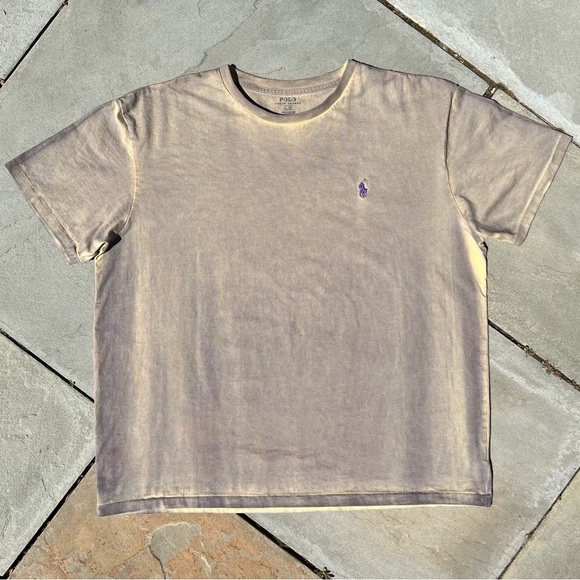Overdyed Upcycled Polo Ralph Lauren T-Shirt - Picture 1 of 9